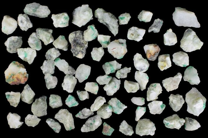 Lot: to Emerald Crystals in Calcite - Pieces #112194
